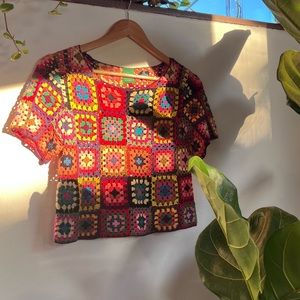FARM RIO CROCHET TOP